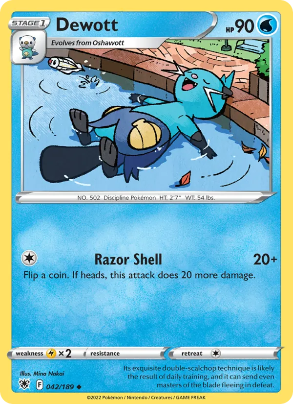 Dewott - Astral Radiance Pokemon Card