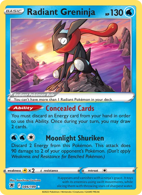 Radiant Greninja - Astral Radiance Pokemon Card