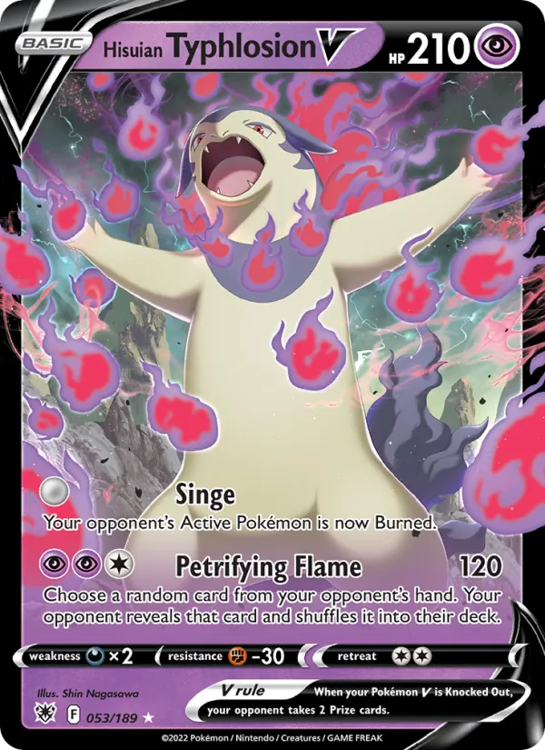 Hisuian Typhlosion V - Astral Radiance Pokemon Card