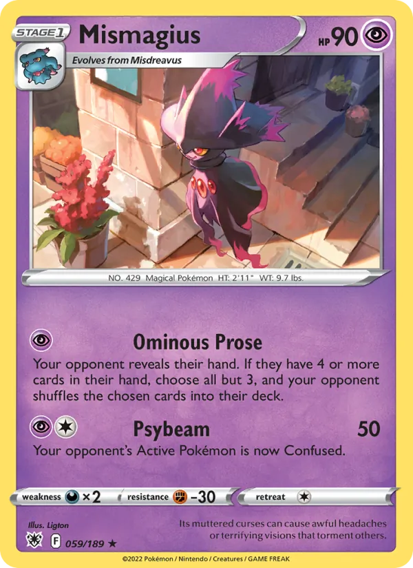 Mismagius - Astral Radiance Pokemon Card