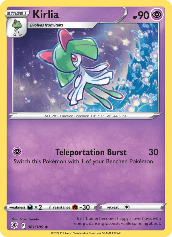 Kirlia - Astral Radiance Pokemon Card