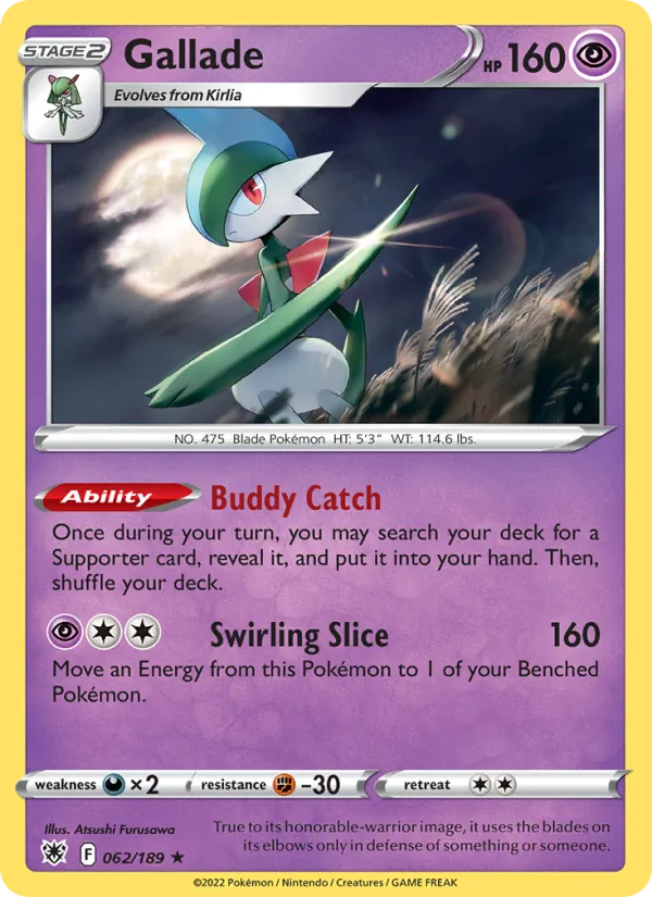 Gallade - Astral Radiance Pokemon Card