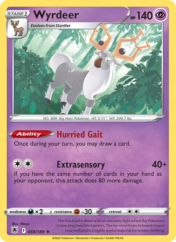 Wyrdeer - Astral Radiance Pokemon Card