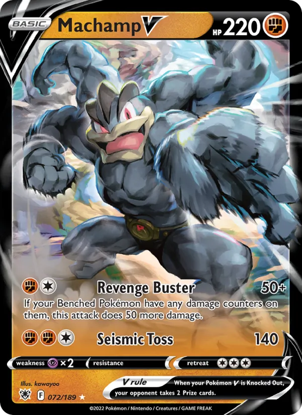 Machamp V - Astral Radiance Pokemon Card