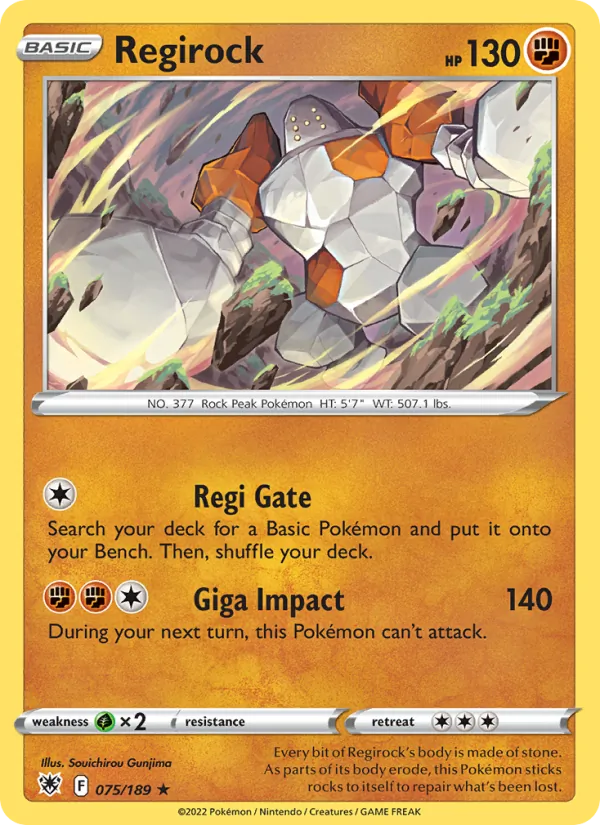 Regirock - Astral Radiance Pokemon Card