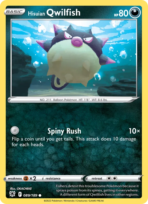Hisuian Qwilfish - Astral Radiance Pokemon Card