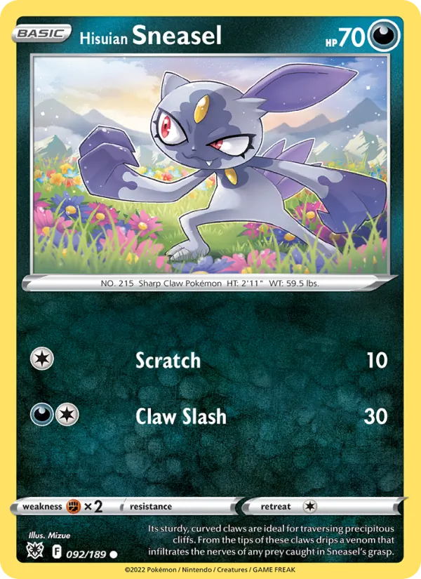 Hisuian Sneasel - Astral Radiance Pokemon Card