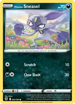 Hisuian Sneasel - Astral Radiance