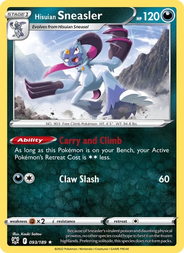 Hisuian Sneasler - Astral Radiance Pokemon Card