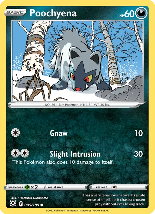 Poochyena - Astral Radiance Pokemon Card