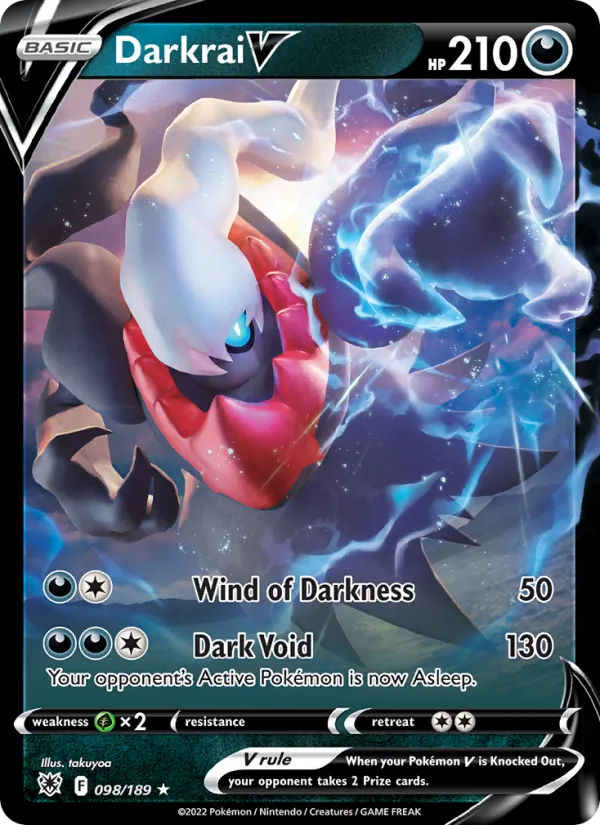 Darkrai V - Astral Radiance Pokemon Card
