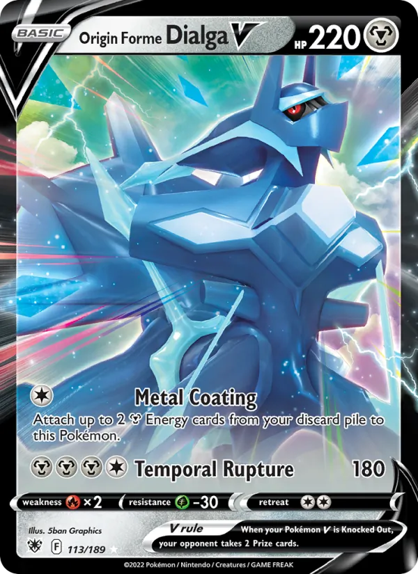 Origin Forme Dialga V - Astral Radiance Pokemon Card