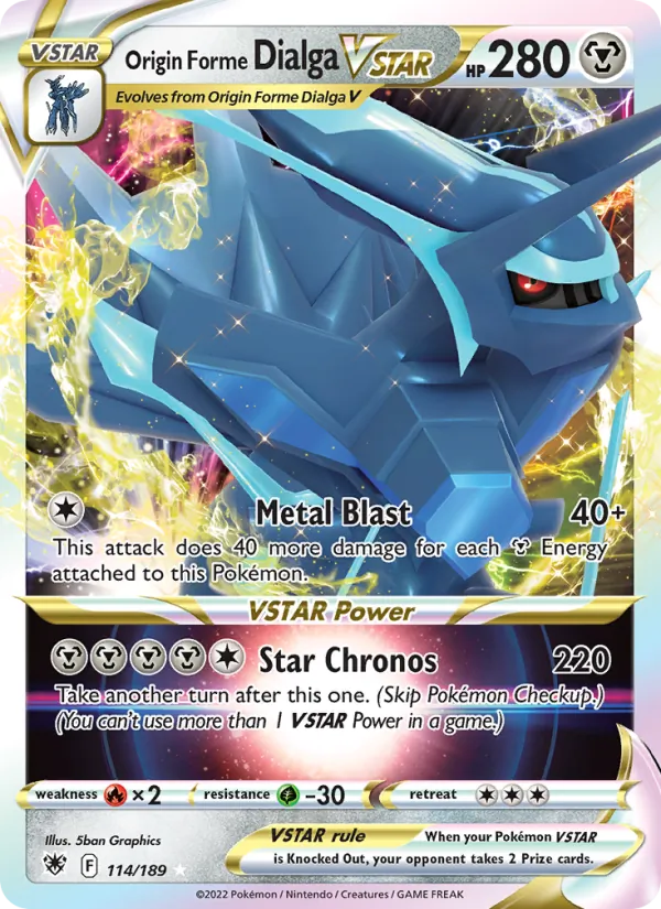 Origin Forme Dialga VSTAR - Astral Radiance Pokemon Card