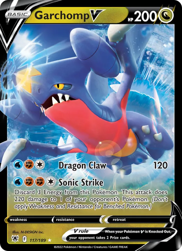 Garchomp V - Astral Radiance Pokemon Card