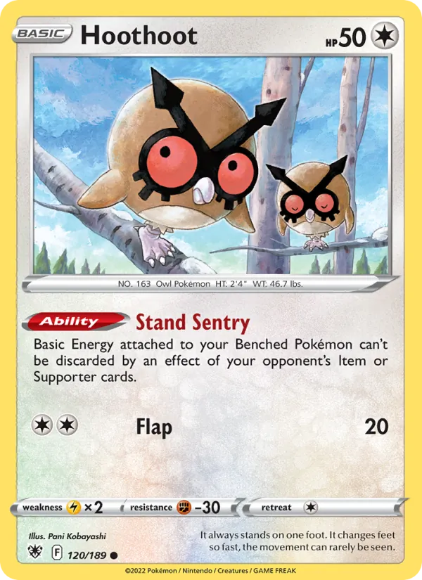 Hoothoot - Astral Radiance Pokemon Card