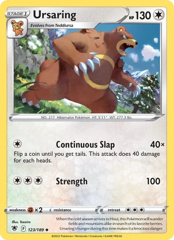 Ursaring - Astral Radiance Pokemon Card