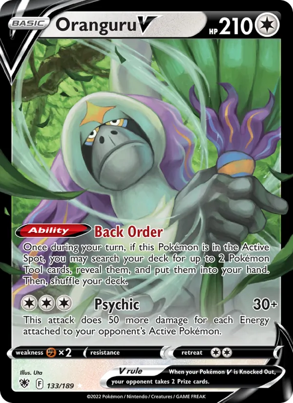 Oranguru V - Astral Radiance Pokemon Card