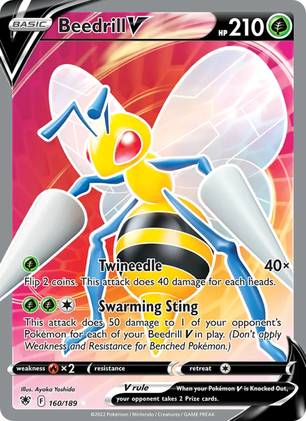 Beedrill V - Astral Radiance Pokemon Card