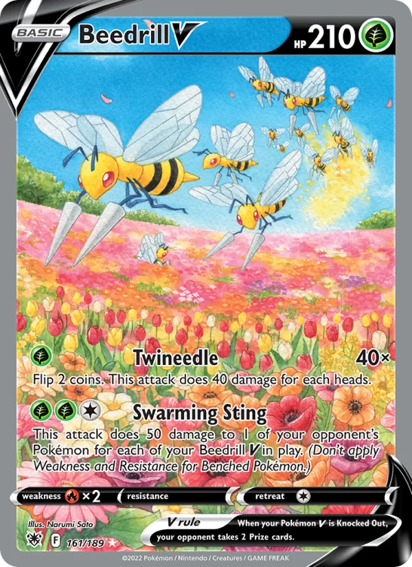 Beedrill V - Astral Radiance Pokemon Card