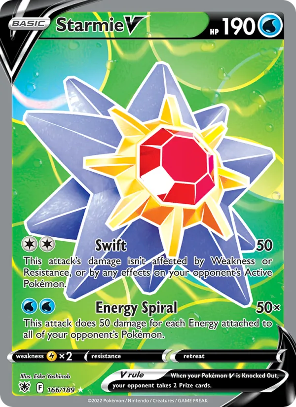 Starmie V - Astral Radiance Pokemon Card
