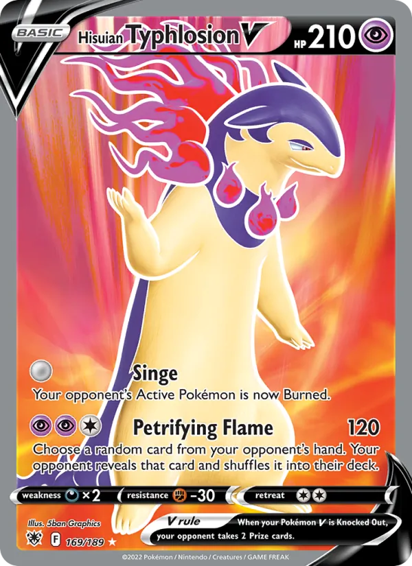 Hisuian Typhlosion V - Astral Radiance Pokemon Card