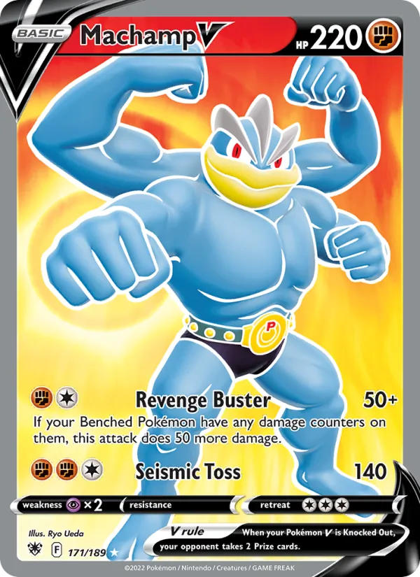 Machamp V - Astral Radiance Pokemon Card