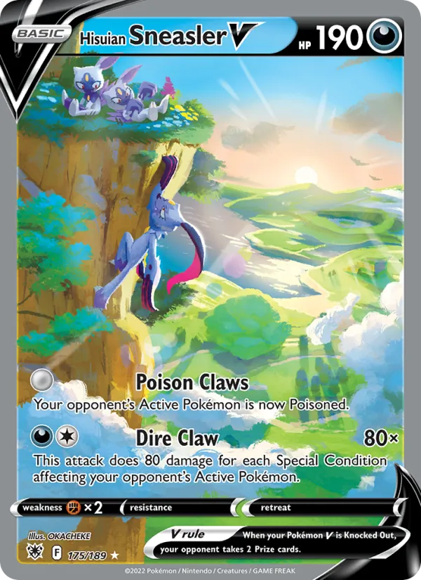 Hisuian Sneasler V - Astral Radiance Pokemon Card
