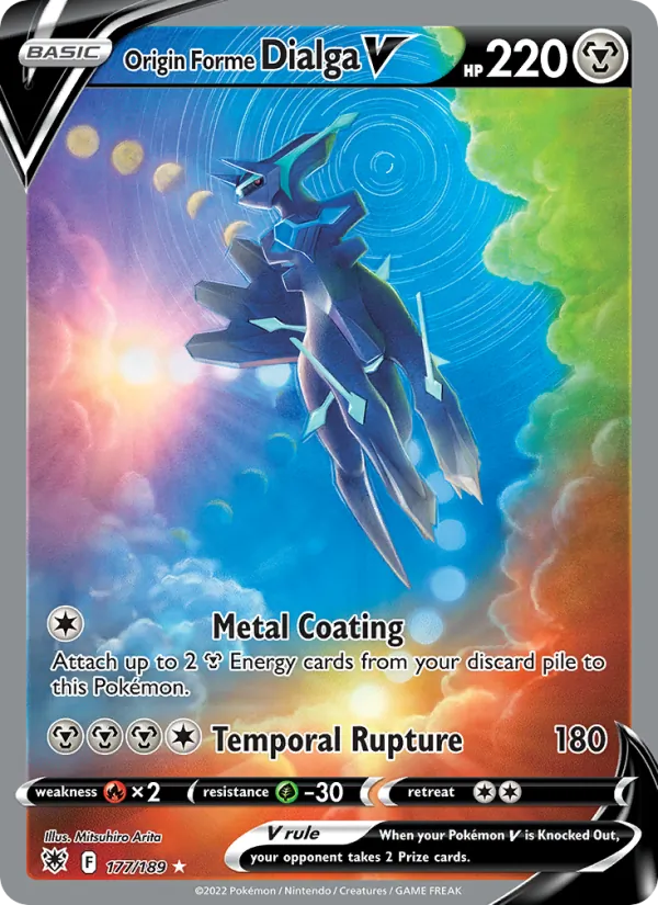 Origin Forme Dialga V - Astral Radiance Pokemon Card