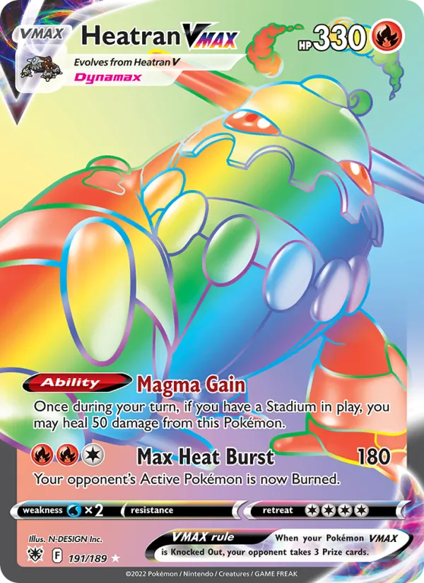 Heatran VMAX - Astral Radiance Pokemon Card