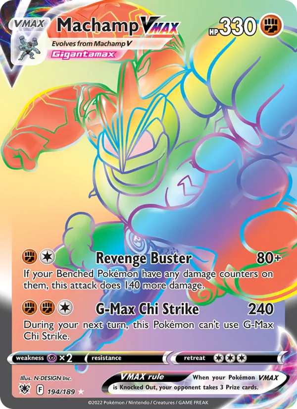 Machamp VMAX - Astral Radiance Pokemon Card