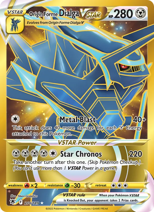 Origin Forme Dialga VSTAR - Astral Radiance Pokemon Card