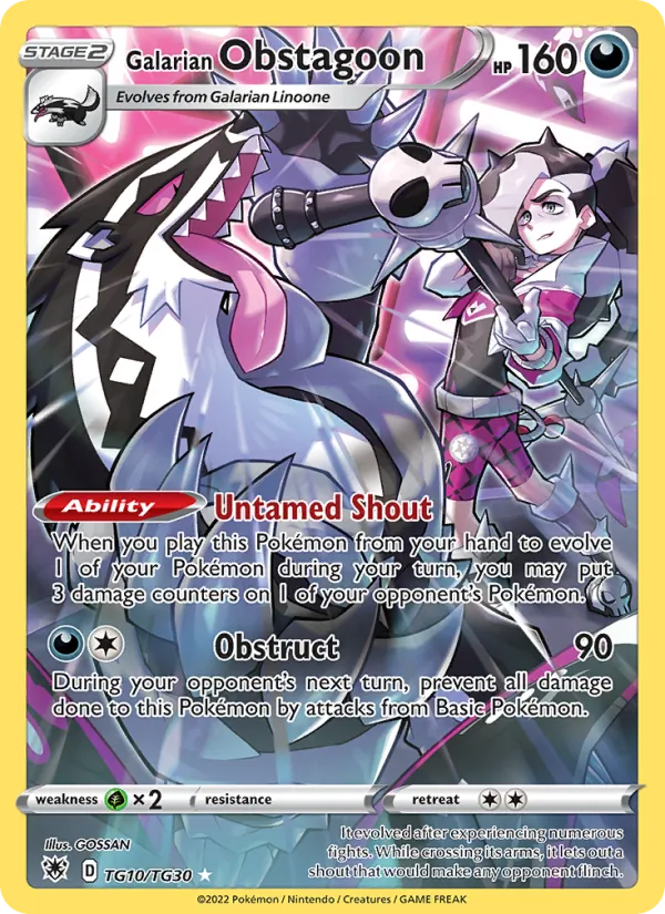 Galarian Obstagoon - Astral Radiance Pokemon Card