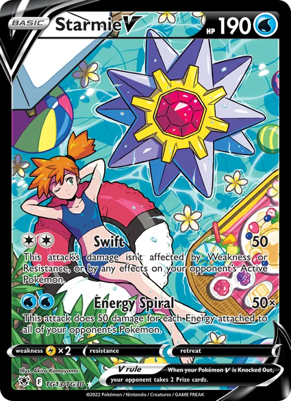 Starmie V - Astral Radiance Pokemon Card