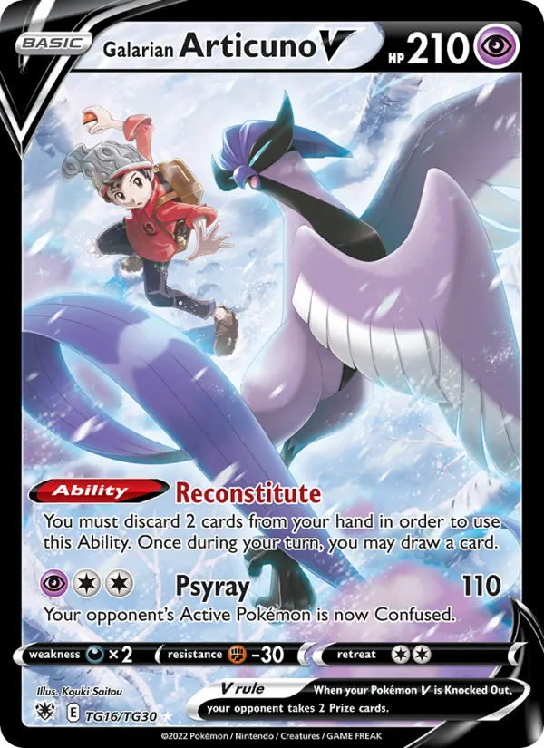 Galarian Articuno V - Astral Radiance Pokemon Card