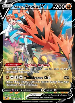 Galarian Zapdos V - Astral Radiance