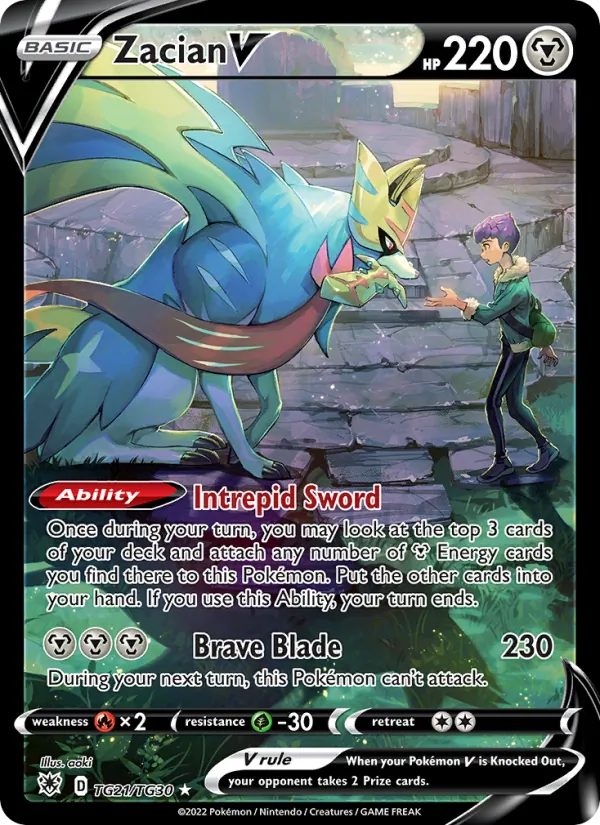 Zacian V - Astral Radiance Pokemon Card
