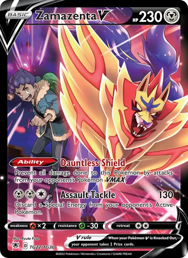 Zamazenta V - Astral Radiance Pokemon Card