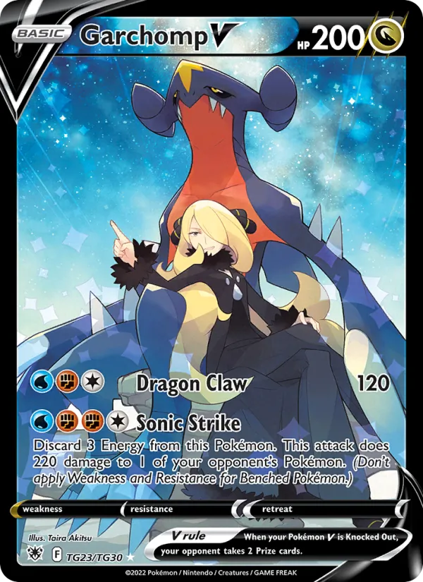 Garchomp V - Astral Radiance Pokemon Card