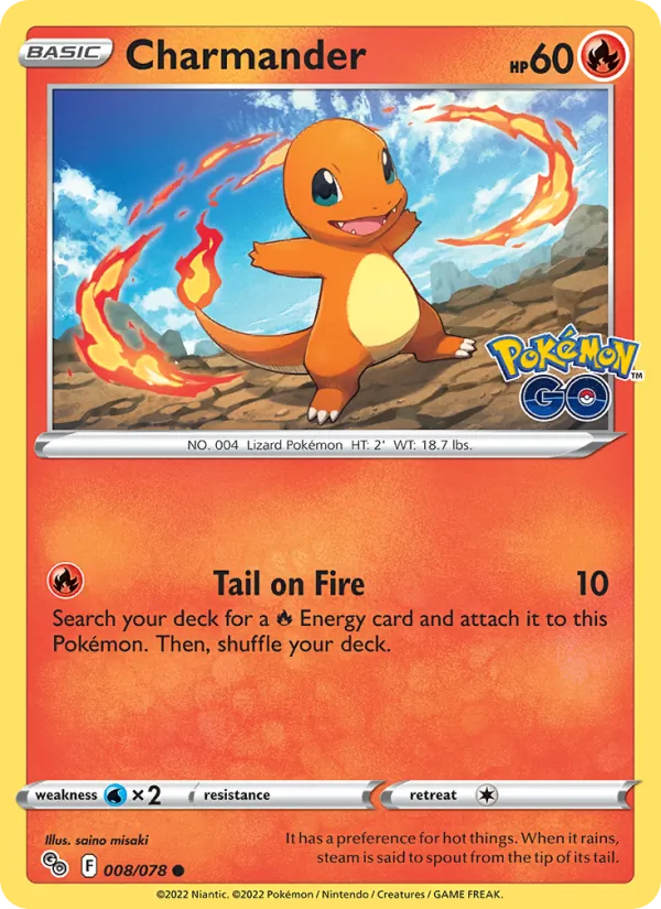 Charmander - Pokémon GO Pokemon Card