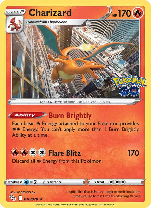 Charizard - Pokémon GO Pokemon Card