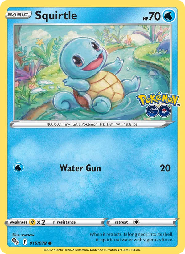 Squirtle - Pokémon GO Pokemon Card