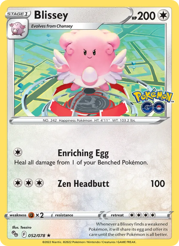 Blissey - Pokémon GO Pokemon Card