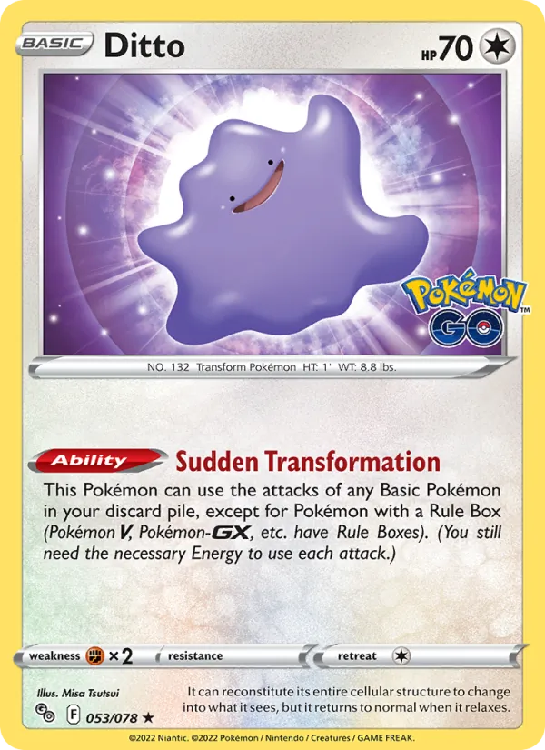 Ditto - Pokémon GO Pokemon Card