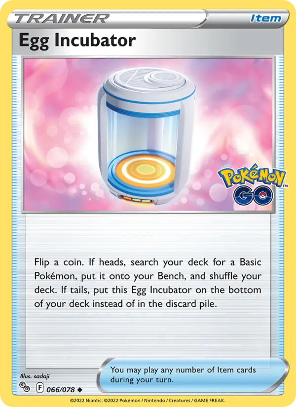 Egg Incubator - Pokémon GO Pokemon Card