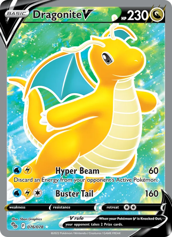 Dragonite V - Pokémon GO Pokemon Card