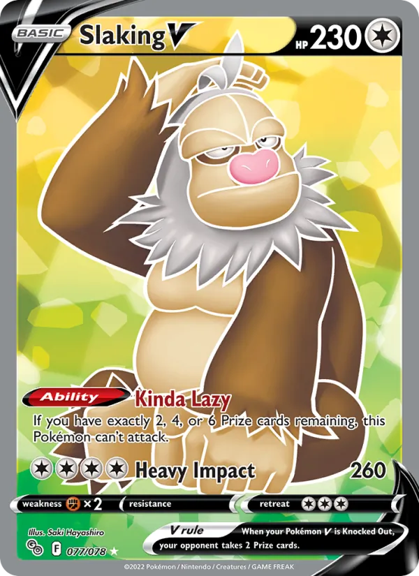 Slaking V - Pokémon GO Pokemon Card