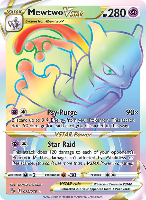 Mewtwo VSTAR - Pokémon GO Pokemon Card