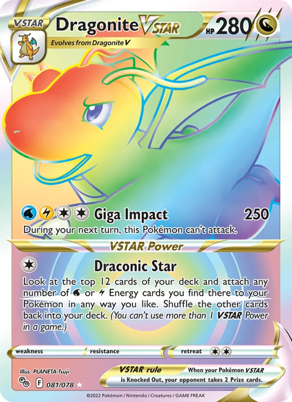 Dragonite VSTAR - Pokémon GO Pokemon Card