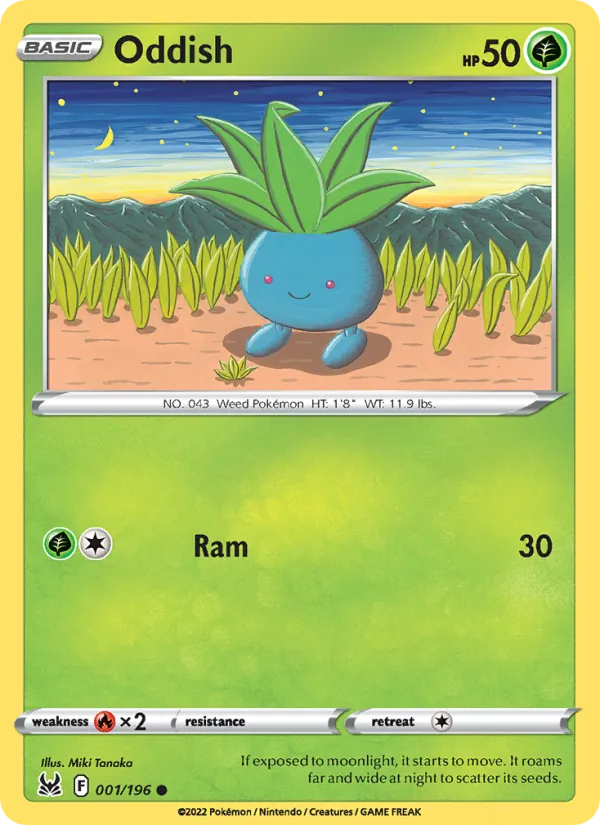 Oddish - Lost Origin Pokemon Card