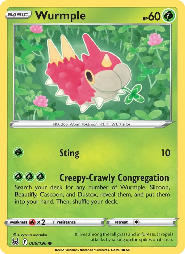 Wurmple - Lost Origin Pokemon Card